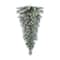 Glitzhome® 3ft Pre-Lit Frosted Greenery Pinecones Christmas Teardrop, LED Lights and Timer